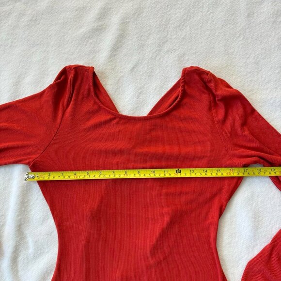 Free People Beach Maxi Burnt Orange Bodycon Dress Size S - Picture 8 of 11